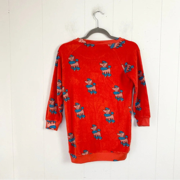 Hugo Loves Tiki Poodle Print Pj Lounge Set Orange Girls Size 12 T Organic Cotton - Picture 5 of 16